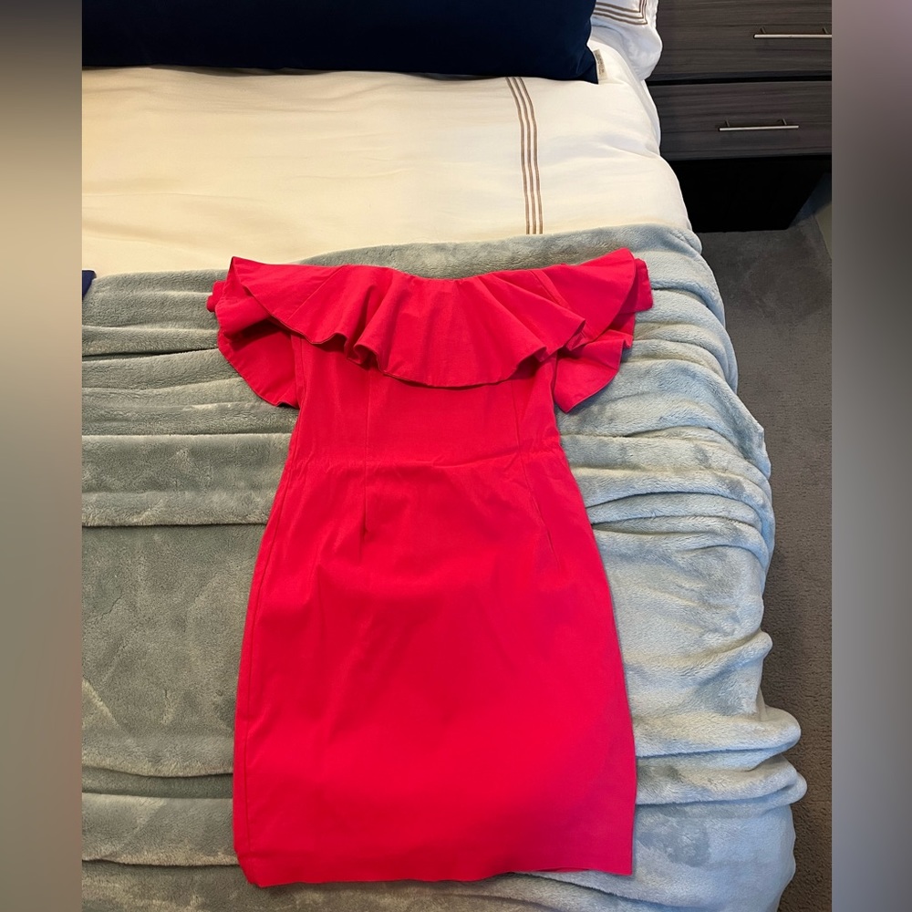 Do+Be Strapless Ruffle mini Dress